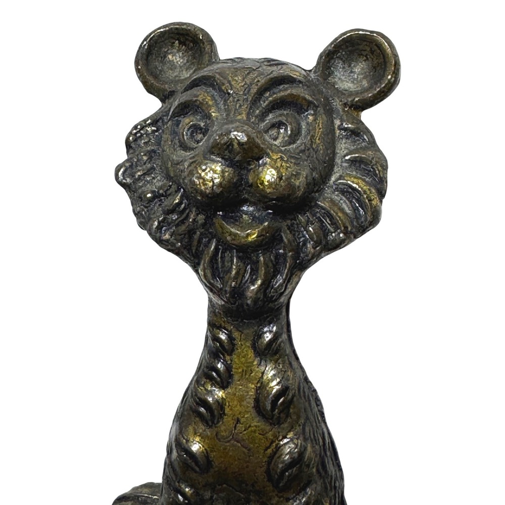 Vintage Brass‎ Lion King Figurine Mod Dep Made in Italy Charming Animal Statue